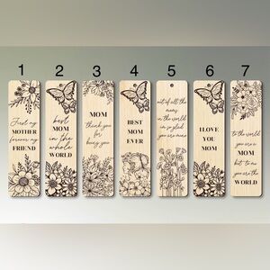 Wooden Mom Bookmark